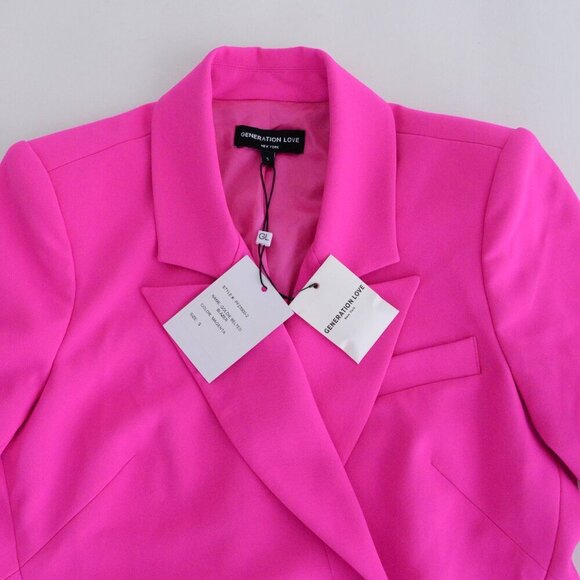 Generation Love New York Goldie Magenta Pink Single Button Blazer S - Picture 10 of 12